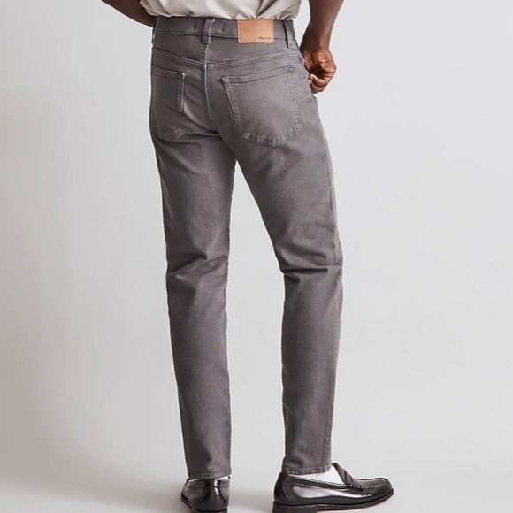 Madewell garment dyed athletic slim jeans thunder cloud grey - Picture 3 of 7